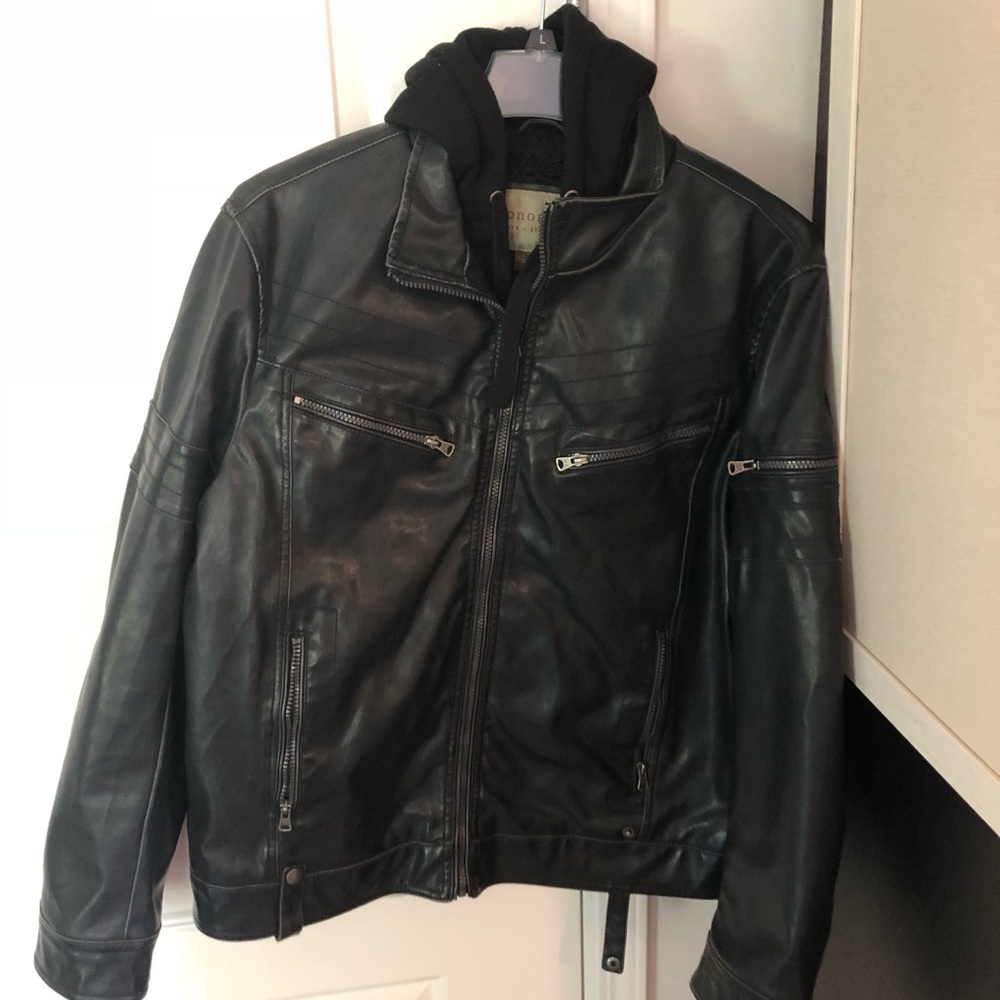 Sonoma Hooded Leather Jacket